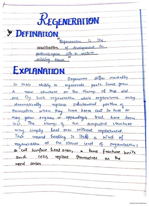 SOLUTION: Regeneration in salamander types of regeneration - Studypool