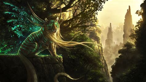 Fantasy Creatures Fantasy Creature Wallpaperbackground 1920 X 1080