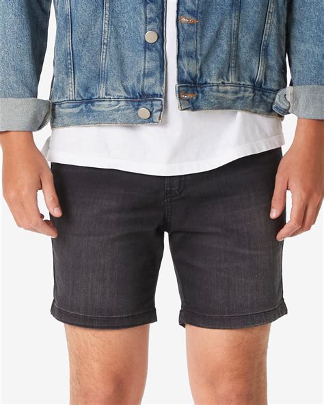 Riachuelo Short Black Jeans Masculino Slim Preto Pool By Riachuelo