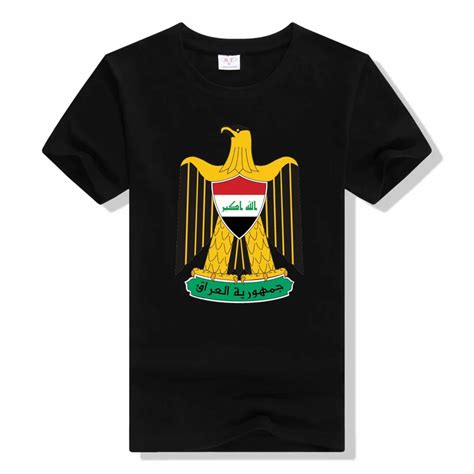 New Fashion Coat Of Arms Of Iraq Bundesadler Print Men S T Shirt For Men Short