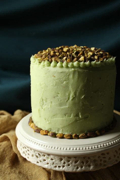 Chai Layer Cake With Pistachio Buttercream Dish N The Kitchen