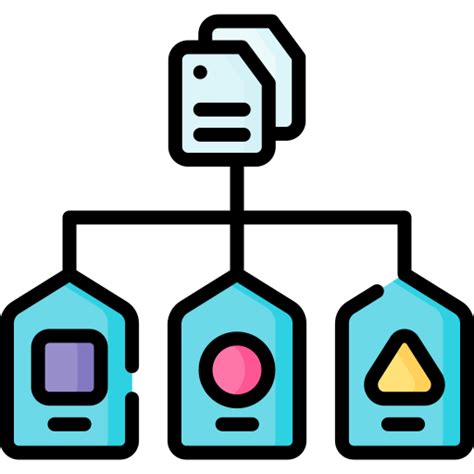 Icono De Clasificación De Datos Special Lineal Color