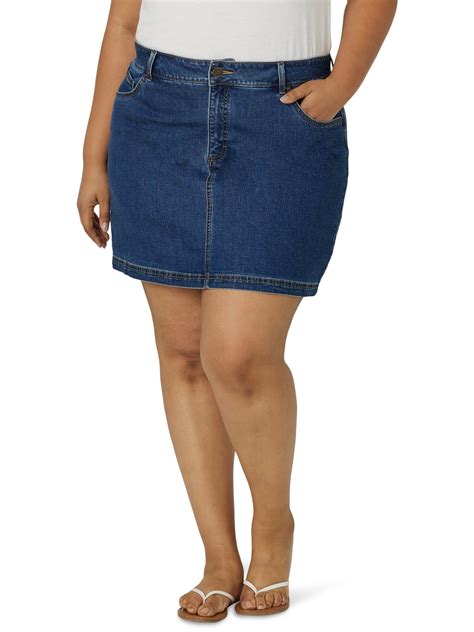 Lee Womens Plus Size Denim Skort