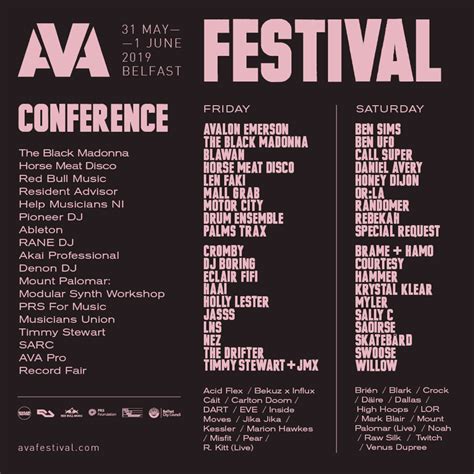 Ava Belfast Announces First Wave Line Up Hotpress