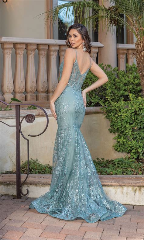 Long Sparkly Mermaid Style Prom Dress Promgirl