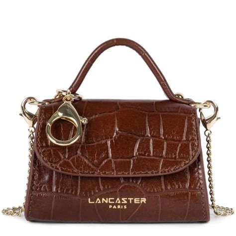 Mini Porte Monnaie Lancaster Exotic Croco Avec Cha Ne