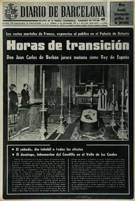 Aniversario De La Muerte De Franco Portadas De Prensa