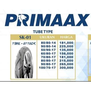 Jual Ban Primax Sk Donat Ring Ukuran