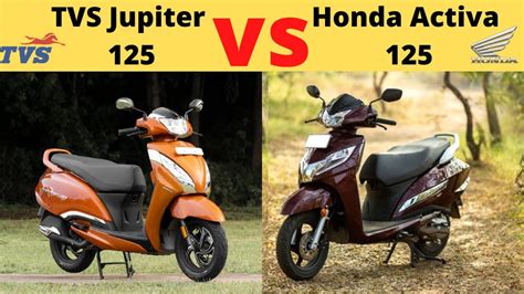 TVS Jupiter 125 Vs Honda Activa 125 Mileage Top Speed On Road