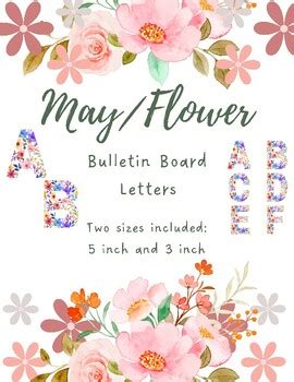 mayflower bulletin board letters  enchanted  learning tpt