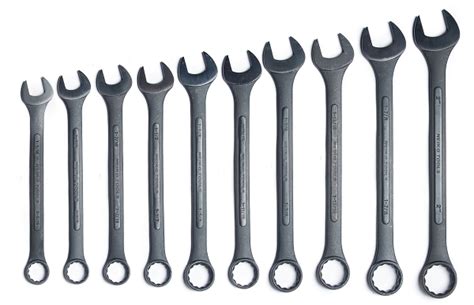 10 Pc Black Oxide Jumbo Wrench Set-SAE