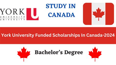 York University Funded Scholarships In Canada-2024 - OpforAll