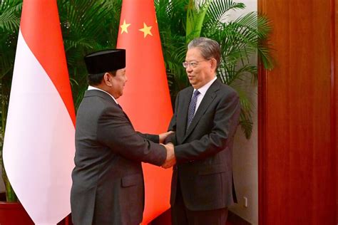 Bertemu Ketua Kongres Rakyat Zhao Leji Presiden Prabowo Tegaskan