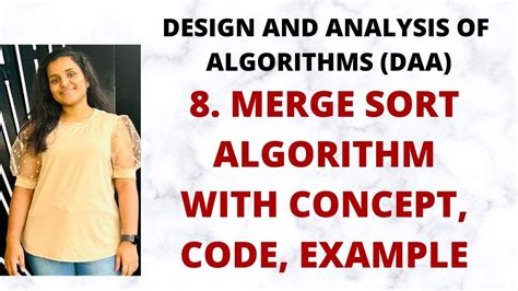 Merge Sort Algorithm Concept Code Example Time Complexity L