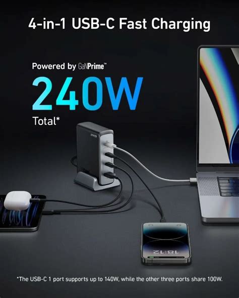 Anker Prime Series Launched Included 240 Watt GaN Desktop Charger