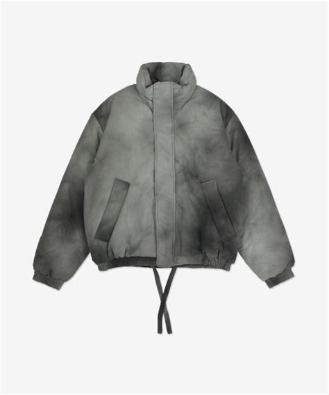 Musinsa Acne Studios Men S Tie Dye High Neck Padded Jacket Gray