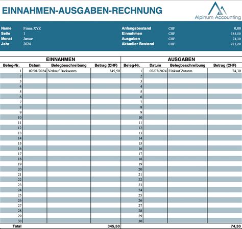 Einfache Buchhaltung Machen Buchhaltung Excel Vorlage