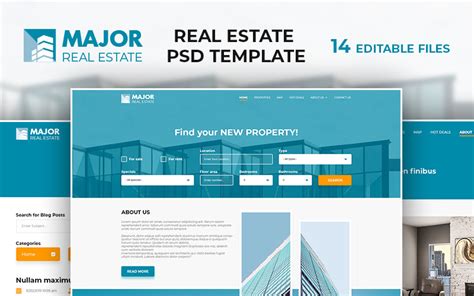 Major Real Estate Psd Template 86965 Templatemonster