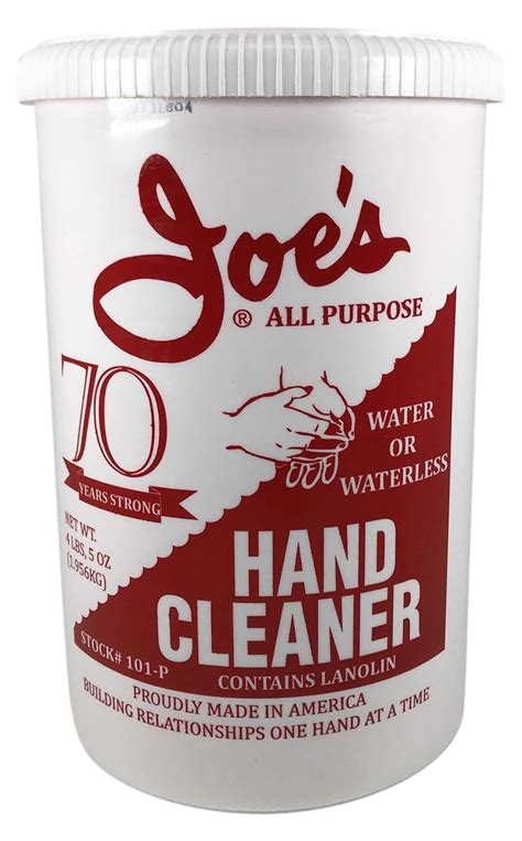 Joe S Hand Cleaner 101p 4 1 2lb Hand Cleaner With Plastic Can Health And Household