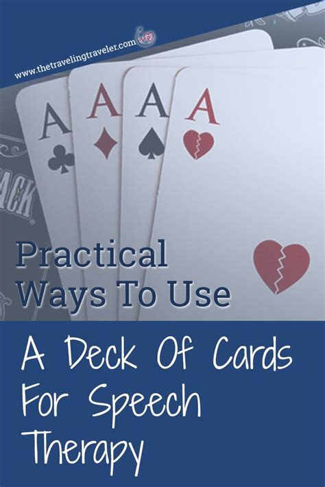 Practical Ways To Use A Deck Of Cards For Speech Therapy Artofit