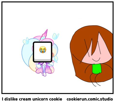 I Dislike Cream Unicorn Cookie Comic Studio