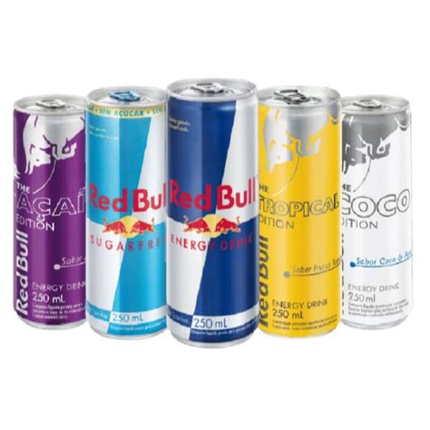 Energético Red Bull Energy Drink 250 Ml 4 Latas Diversos Sabores