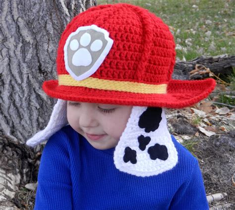 Paw Patrol Marshall Crochet Hat Pattern