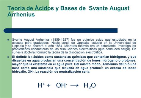 Definición De Ácido Según Arrhenius Qué Es Significado Y Concepto