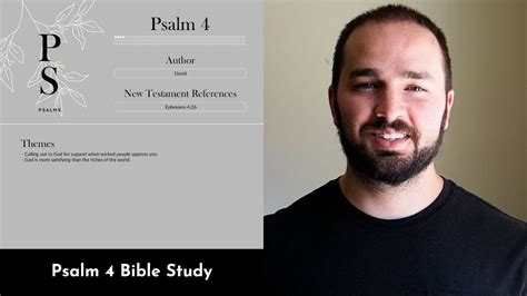 Psalm 4 Summary 5 Minute Bible Study Youtube