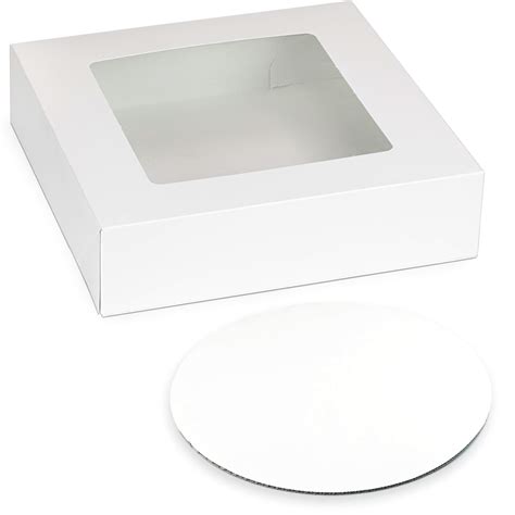 Buy Sets X X White Pie Box With Window And Inches White