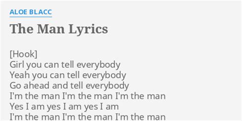 The Man Lyrics By Aloe Blacc Girl You Can Tell