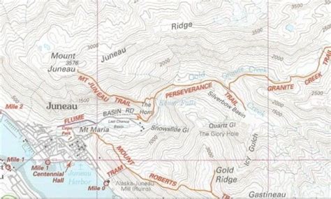 Juneau Trail Map Mount Roberts Trail Maps Alaska Juneau