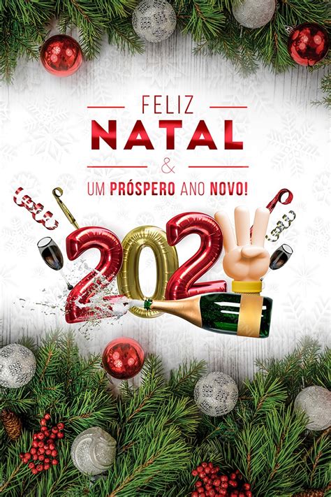 Feliz Natal E Um Próspero Ano Novo Social Media PSD Editável download