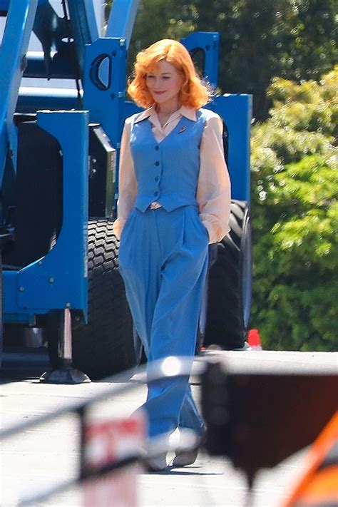 Nicole Kidman Looks Like Lucille Ball’s Twin In Blue Outfit On Set ...