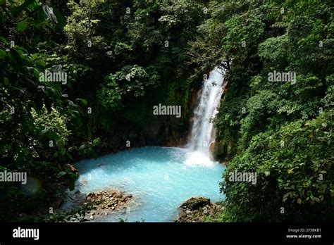 Rio Celeste - waterfall Stock Photo - Alamy