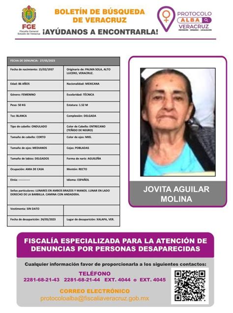 JOVITA AGUILAR MOLINA Fiscalía General del Estado de Veracruz