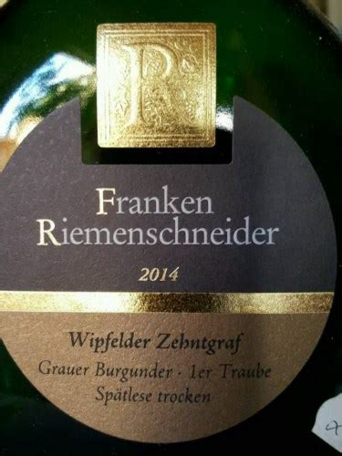 GWF Frankenwein Franken Riemenschneider Wipfelder Zahntgraf Grauer