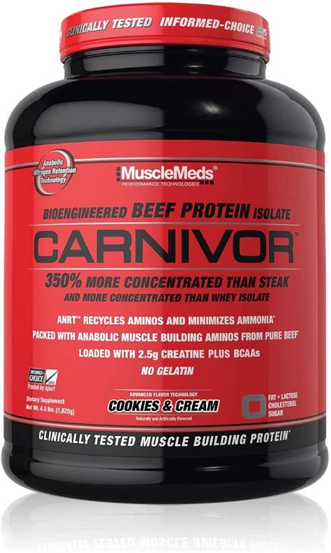 Musclemeds Carnivor Bioengineered Beef Protein Isolate Vanilla