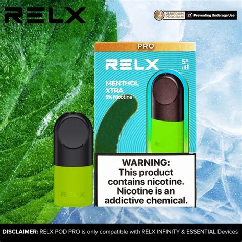 Xlt9hjCA RELX Pod Pro MENTHOL EXTRA For INFINITY DEVICE ESSENTIAL