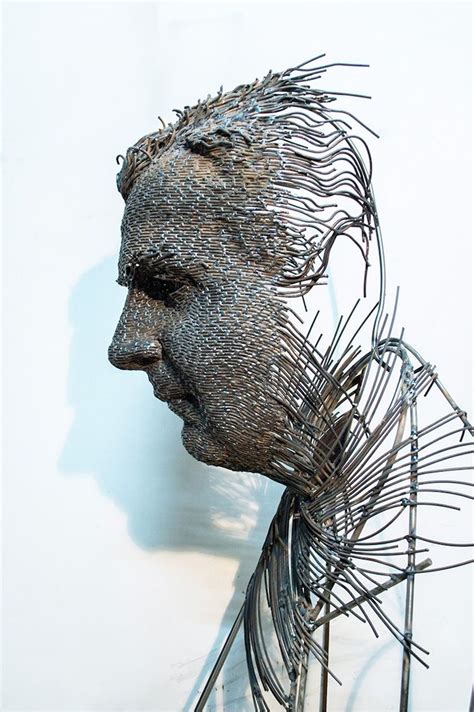 These fragmented wire sculptures are absolutely stunning. #wire # ...