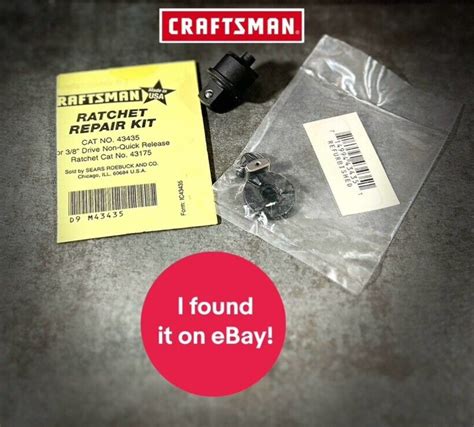 NEW MADE IN USA Craftsman Repair Kit 43435 For 3 8 Drive 43175 NOS Old