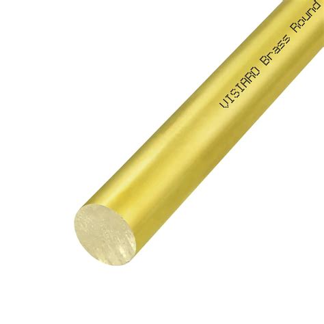 Visiaro Hard Brass Round Bar Rod 1ft Outer Dia 1 Mm Pack Of 20