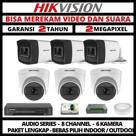 Jual Paket Cctv Hikvision Mp Channel Camera Turbo Hd P Kamera