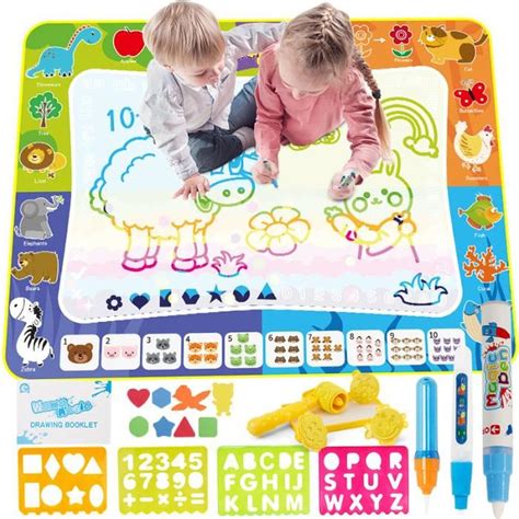 Tapis Magique Double Face Pour Enfants X Cm Avec Accessoires Jeux