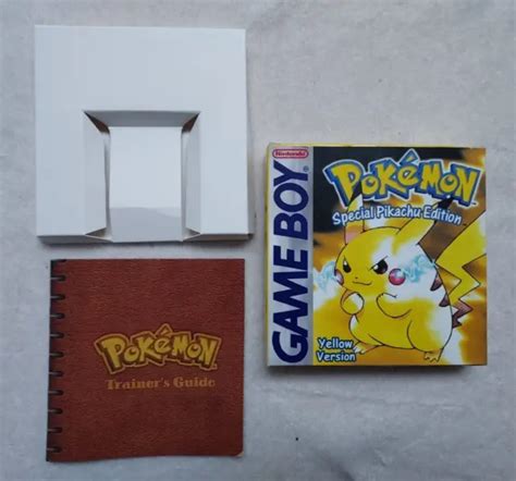 POKEMON YELLOW VERSION Special Pikachu Edition REPRO BOX INSERT MANUAL