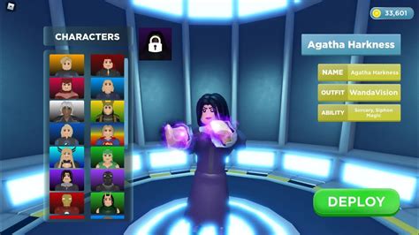 Agatha Harkness Gameplay Heroes Online World Roblox YouTube