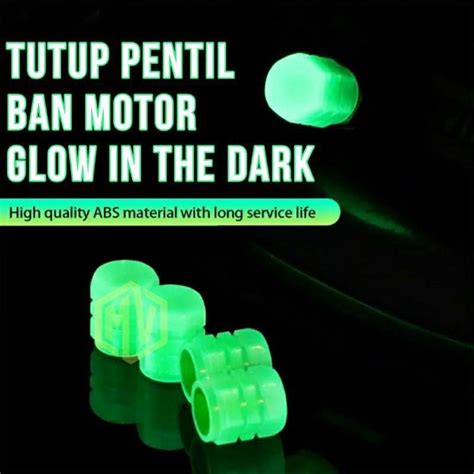 Jual Tutup Pentil Nyala Sepeda Motor Mobil Glow In The Dark Luminous