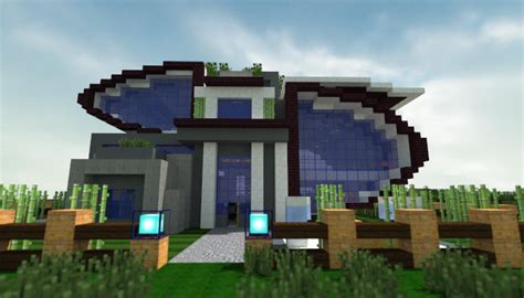 Futurist Modern House Minecraft Map