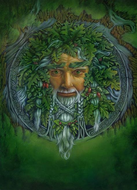 The Greenman By Maffet Jana Souflova Green Man Art Fantasy Art