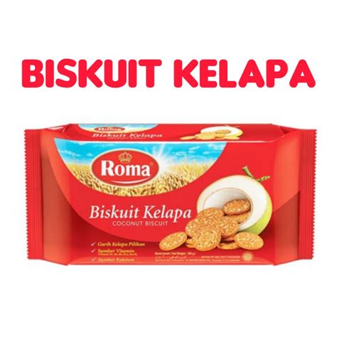 Jual Roma Biskuit Kelapa Makanan Snack Camilan Kue Roti Roma Coconut